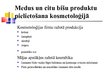 Prezentācija 'Medus un citu bišu produktu pielietojums ārstniecībā un kosmetoloģijā', 6.