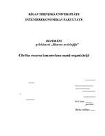 Eseja 'Cilvēku resursu izmantošana manā organizācijā', 1.