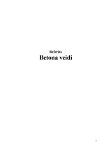 Referāts 'Betona veidi', 1.