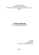 Referāts 'Ievads vēstures zinātnē', 1.