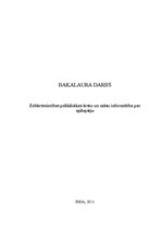 Diplomdarbs 'Zobārstniecības poliklīnikas ārstu un māsu informētība par epilepsiju', 1.