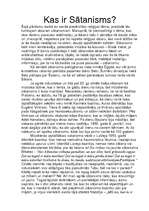 Eseja 'Kas ir sātanisms?', 1.