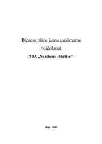 Biznesa plāns 'Jauna uzņēmuma veidošana', 1.