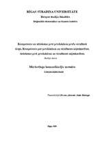 Konspekts 'Kompetence un attieksme pret produktiem preču virzīšanā tirgū', 1.