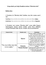 Konspekts 'Darbs par brāļu Kaudzīšu romānu "Mērnieku laiki"', 1.