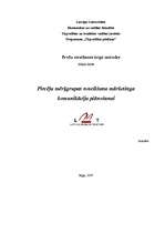 Referāts 'Pircēju mērķgrupas noteikšana mārketinga komunikāciju plānošanai. LMT piemērs', 1.