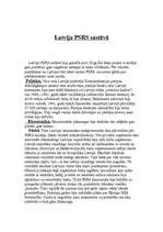 Referāts 'Latvija PSRS sastāvā', 1.