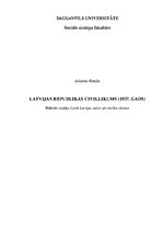 Referāts 'Latvijas Republikas civillikums (1937.gads)', 1.