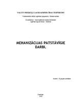 Konspekts 'Mehanizācija', 1.