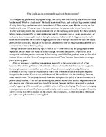 Eseja 'What Would You Do to Improve the Quality of the Environment?', 1.