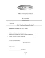 Prakses atskaite 'Prakse SIA "Consilium Optima Brokers"', 2.