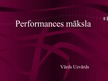 Prezentācija 'Performances māksla', 1.