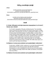 Konspekts '1905.gada revolūcija Latvijā', 1.