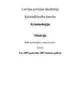 Referāts 'Noziedzīgi nodarījumi Latvijā no 2005.gada līdz 2007.gadam ', 1.