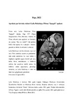 Eseja 'Apraksts par latviešu režisori Lailu Pakalniņu. Filmas "Spogulī" apskats.', 2.