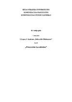 Eseja 'Lato Lapsa "Šofera dēls Minhauzens"', 1.