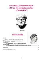 Referāts 'Aristotelis - "Nikomaha ētika", VIII un IX grāmatas analīze', 1.