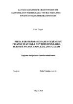 Referāts 'Piena pārstrādes nozares uzņēmumu finanšu stāvokļa novērtējums', 1.