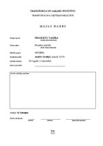 Konspekts 'Projekta izstrāde', 1.