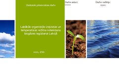 Referāts 'Labākās organiskās izejvielas un temperatūras režīma noteikšana biogāzes iegūšan', 29.