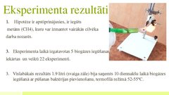 Referāts 'Labākās organiskās izejvielas un temperatūras režīma noteikšana biogāzes iegūšan', 37.