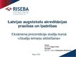 Prezentācija 'Latvijas augstskolu akreditācijas prasības un īpatnības', 1.