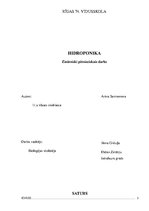 Referāts 'Hidroponika', 1.