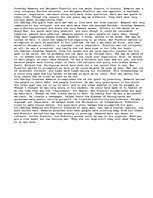 Eseja 'Benjamin Franklin/Jonathan Edwards- A Comparison', 1.