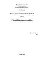 Referāts 'Pašvaldības domes darbība', 1.