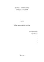 Referāts 'Valsts suverenitātes princips', 1.