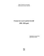Referāts 'Transporta nozares apskats Latvijā no 2000.-2004.gadam', 1.