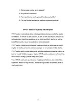 Referāts 'SWOT analīze, tās būtība un lietošanas iespējas', 6.