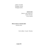 Referāts 'Stress vīriešu un sieviešu dzīvē', 1.