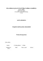 Prakses atskaite 'Integrētā mācību prakse sākumskolā', 1.