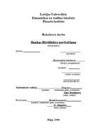 Diplomdarbs 'Bankas likviditātes novērtēšana', 1.