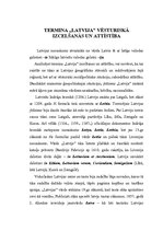 Referāts 'Termina "Latvija” vēsturiskā izcelšanās un attīstība', 1.