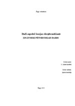 Referāts 'Daži aspekti šosejas riteņbraukšanā', 1.