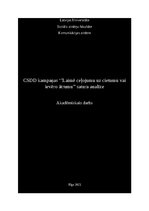 Referāts 'CSDD kampaņas ‘’Laimē ceļojumu uz cietumu vai ievēro ātrumu’’ satura analīze', 1.