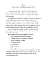 Eseja 'Kā samazināt skābekļa patēriņu atmosfērā?', 1.