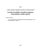 Eseja 'Latvijas ārpolitikas aktuālie jautājumi: ekonomiskie, sociālie aspekti', 1.