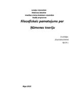 Paraugs 'Filosofiskais pamatojums par Ņūmenas teoriju', 1.