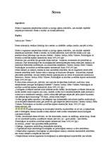 Konspekts 'Stress', 1.