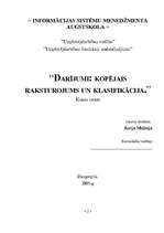 Referāts 'Darījumi: kopējais raksturojums un klasifikācija', 1.