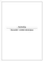Referāts 'Austrālijas ekonomiski - sociālais raksturojums', 1.