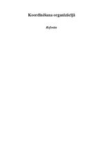 Referāts 'Koordinēšana organizācijā', 1.
