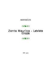 Referāts 'Zenta Mauriņa', 1.