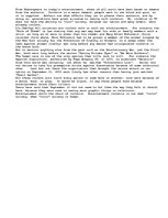 Eseja 'Violence in Entertainment', 1.