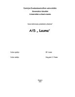 Referāts 'AS "Lauma"', 1.