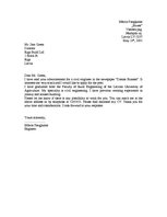 Paraugs 'Motivation Letter', 1.