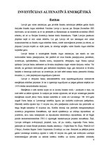 Referāts 'Alternatīvās enerģētikas attīstība Latvijā un tās investīcijas', 9.